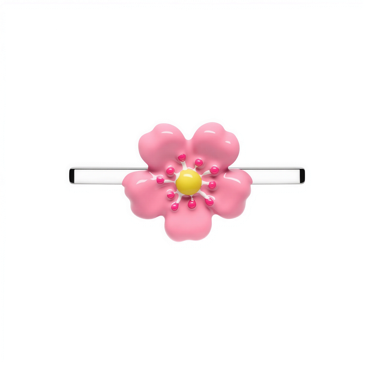 Fleur Rose Whoop Charm
